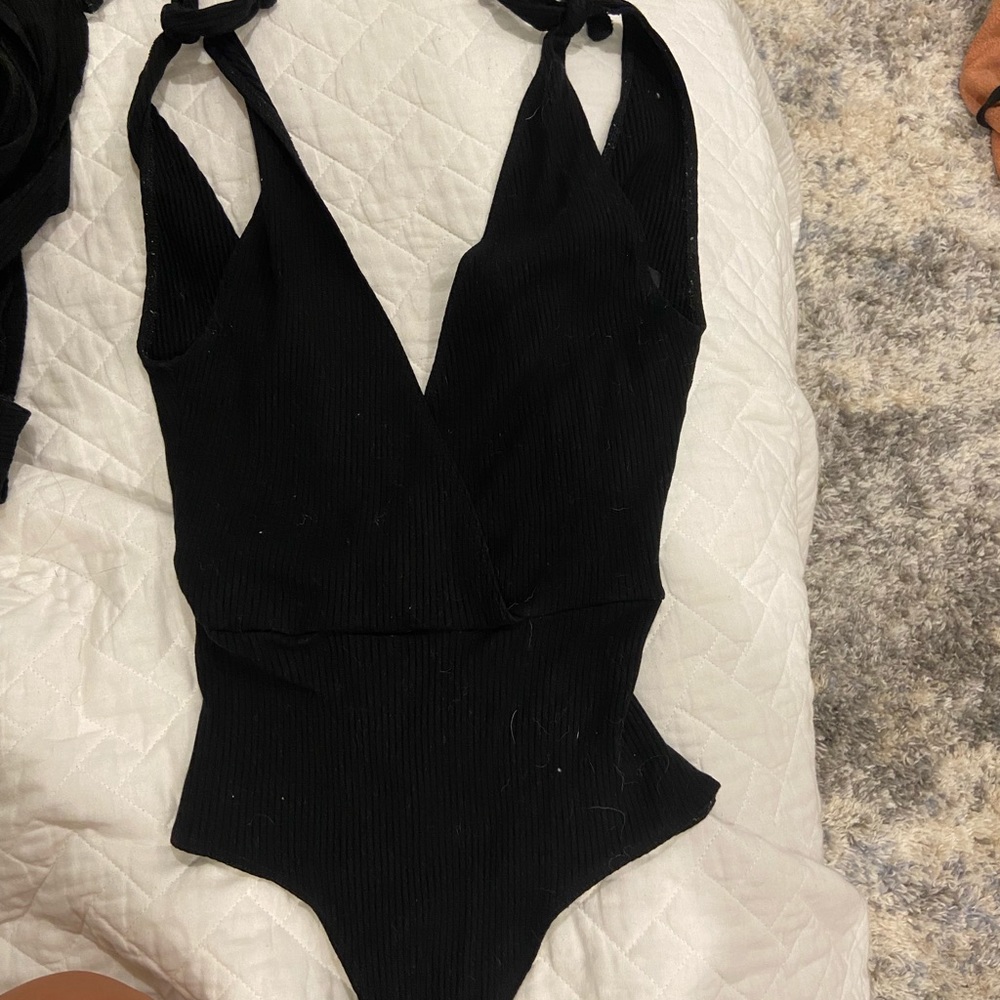 Reformation cris crossed body suit